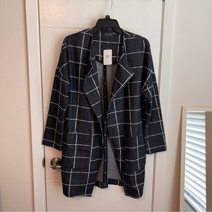 NWT Astr windowpane lightweight jacket